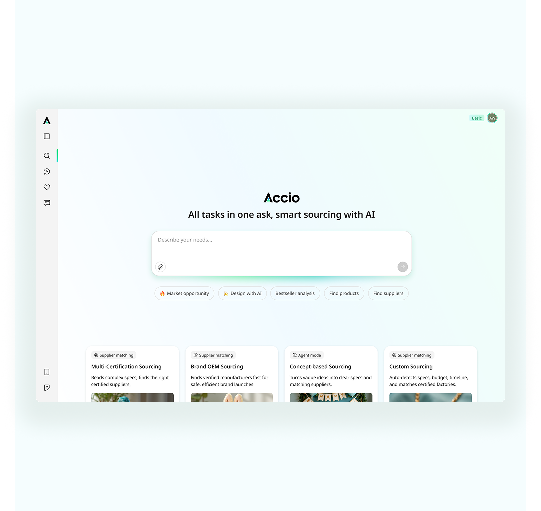 Accio AI Sourcing Agent